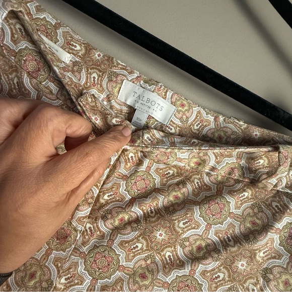 Talbots Beige Patterned Pants - Picture 4 of 7